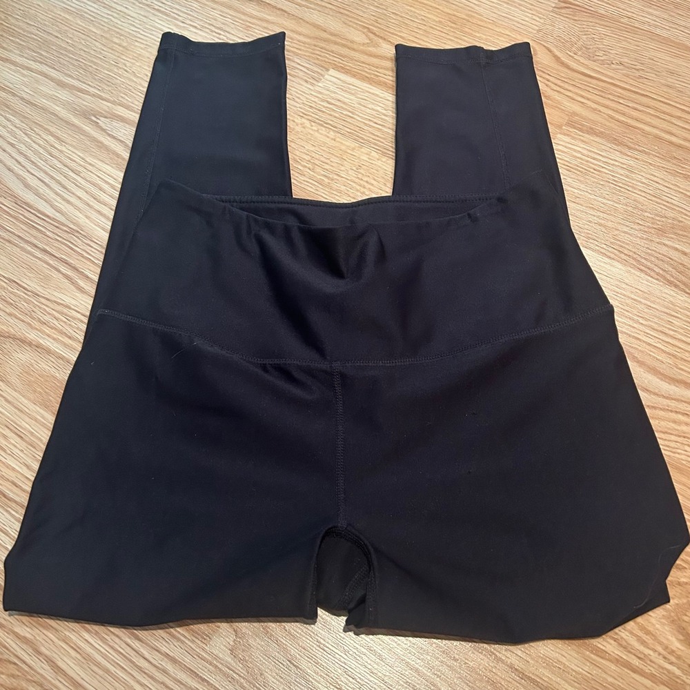 Reebok Womens‎ High Waisted Performance Training Leggings Black Size Medium